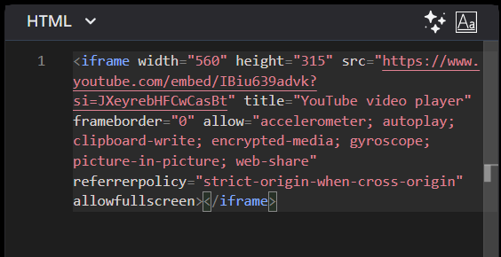 iFrame Support